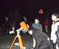 反射式望遠鏡から木星とガリレオ衛星を見る