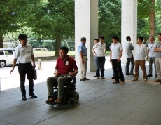 電動車椅子の試乗体験