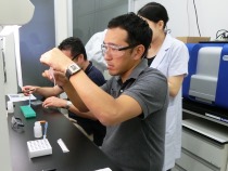 イムノクロマト法の実験