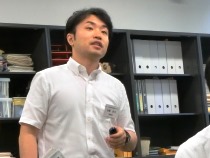 近藤准教授による先導的障害者雇用推進プロジェクトの説明