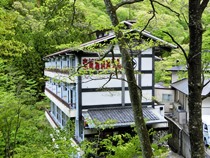 赤城山中腹にある宿