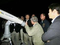 星空観望の様子