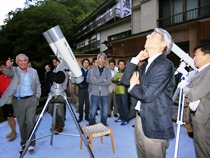 星空観望の様子